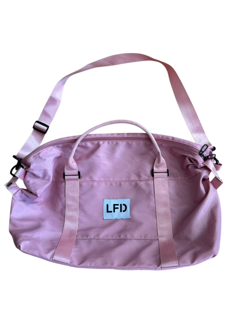 Fate by LFD Pink Travel Tote Bag in Bubble Gum Pink 24W x 15L